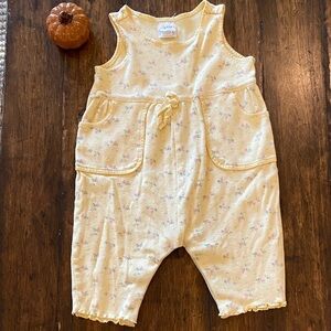 💛 GAP Light Yellow Floral Kids Romper 💛